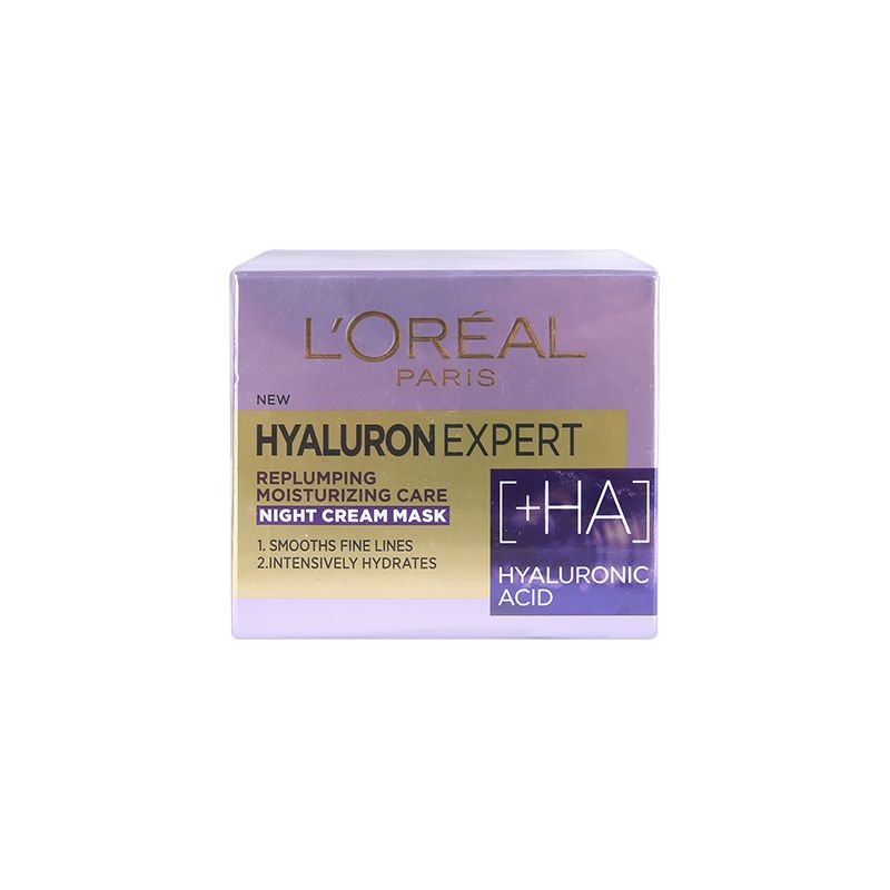 L'Oreal Hyaluron Experet Replumping Moisturizing Care Night Cream - 50ml L'Oreal Hyaluron Experet Replumping Moisturizing Care Night Cream - 50ml - Image 1