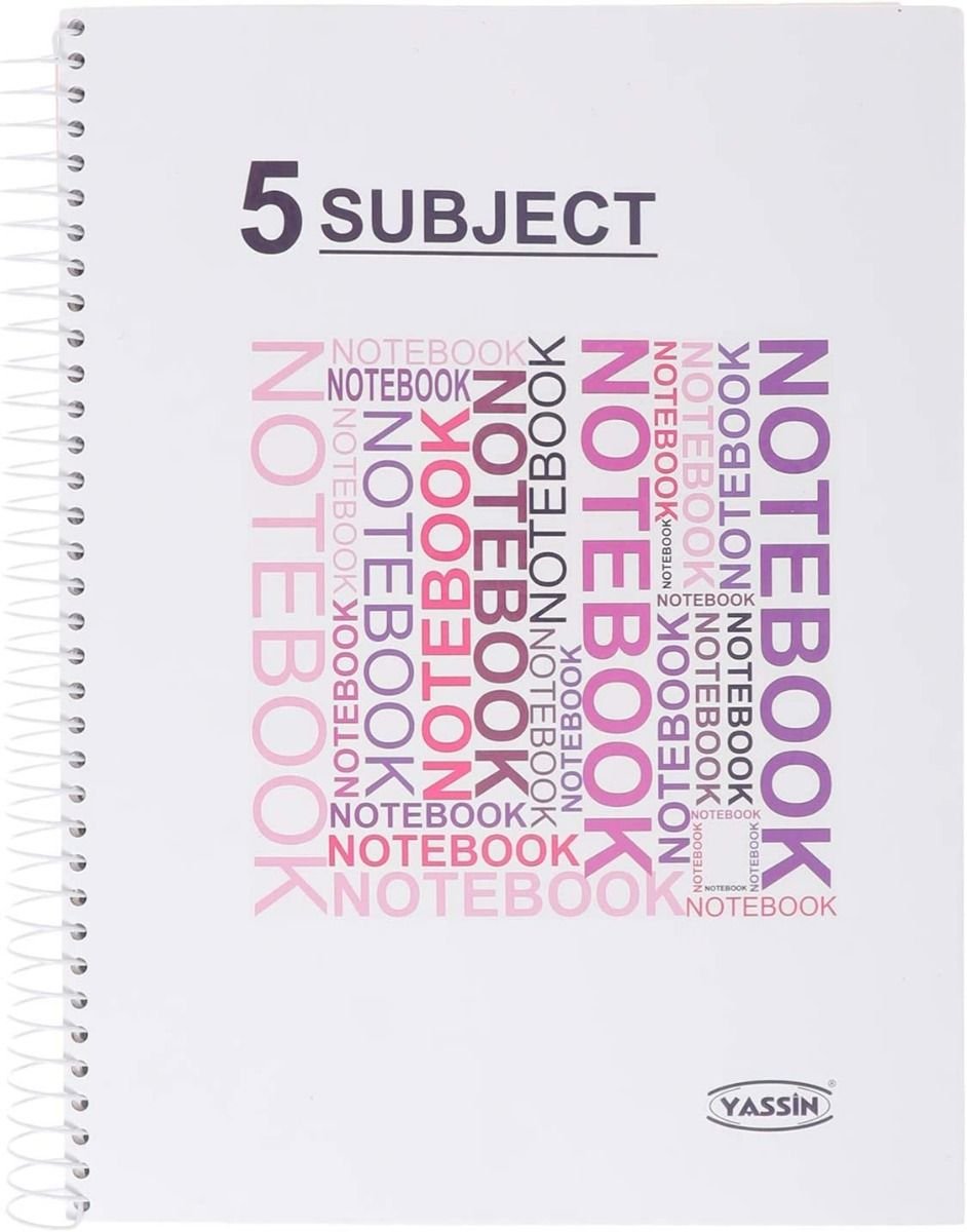 Yassin Notebook - 5 Subjects - 190 Papers - Size A4 Yassin Notebook - 5 Subjects - 190 Papers - Size A4 - Image 1