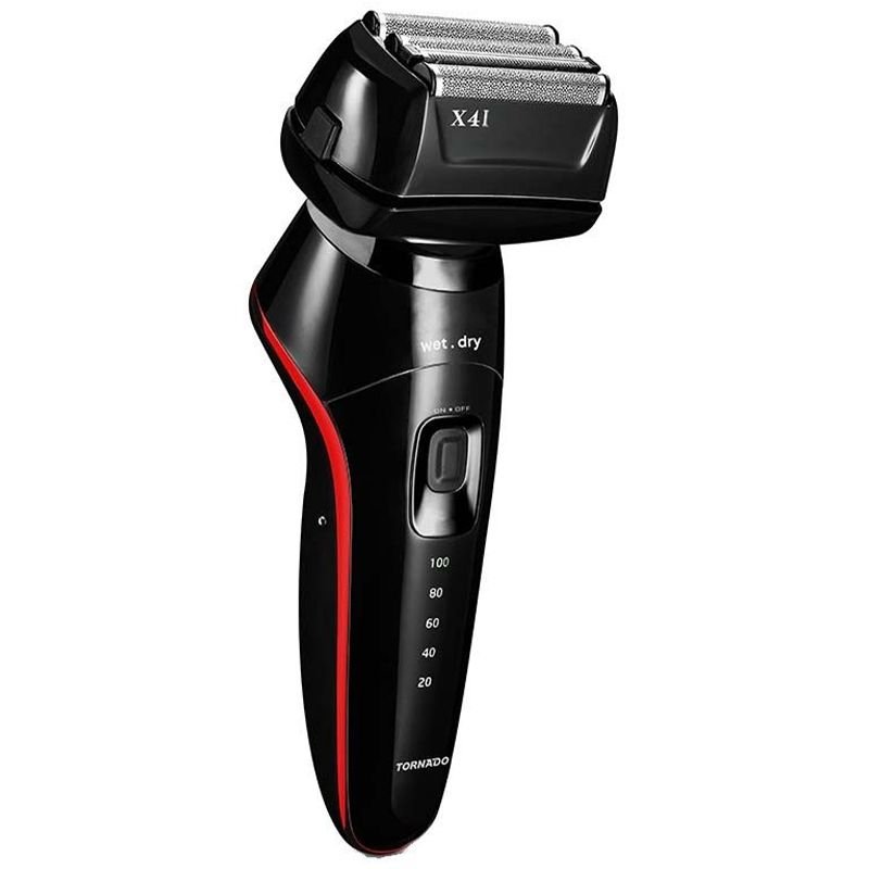 Tornado Electric Shaver 4 Flexible Blades - Wet and Dry - Black - THP-42B Tornado Electric Shaver 4 Flexible Blades - Wet and Dry - Black - THP-42B - Image 1