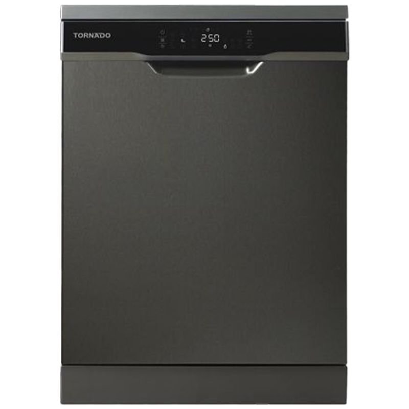Tornado Dishwasher - 15 Person - 8 Programs - 60cm - Digital Touch LED Display - Dark Inox - TDV-FN158CDX Tornado Dishwasher - 15 Person - 8 Programs - 60cm - Digital Touch LED Display - Dark Inox - TDV-FN158CDX - Image 1
