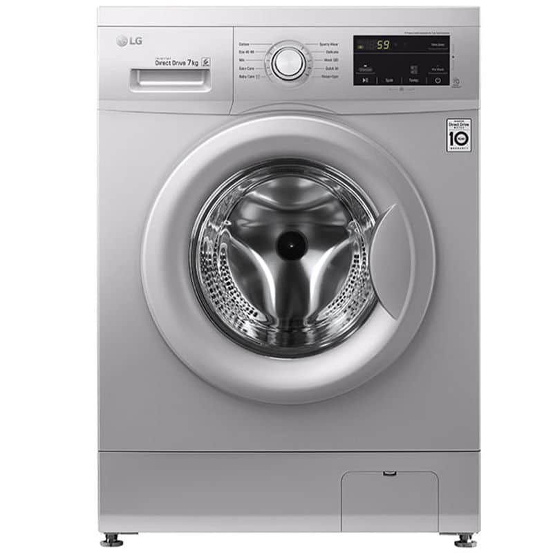LG Automatic Front Load Washing Machine - 7K - Inverter Direct Drive Motor - Silver - FH2J3QDNG5 LG Automatic Front Load Washing Machine - 7K - Inverter Direct Drive Motor - Silver - FH2J3QDNG5 - Image 1