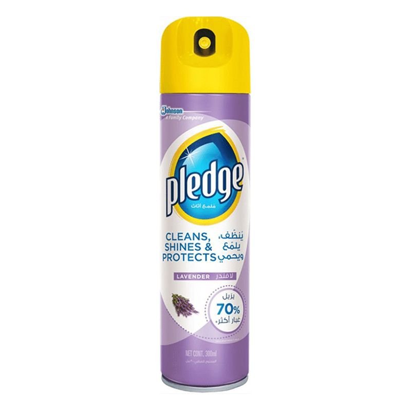 Pledge Lavender Furniture Polish Spray Cleaner - 300ml Pledge Lavender Furniture Polish Spray Cleaner - 300ml - Image 1