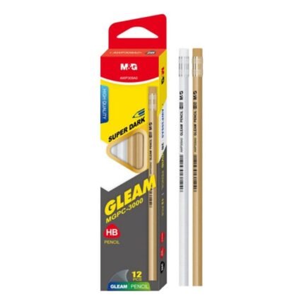 قلم رصاص M&G Gleam HB مع ممحاة - 12 قلم رصاص - AWP309A0